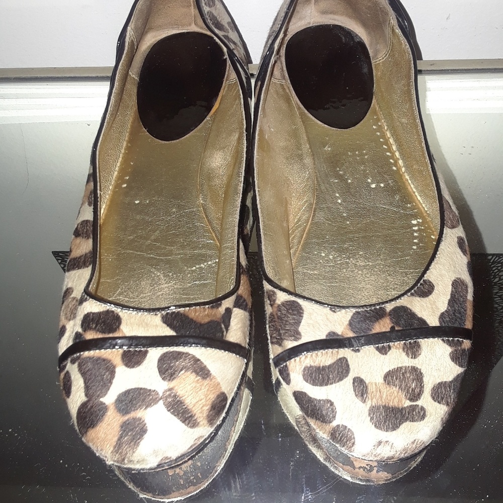 Animal Print Coach Flats!